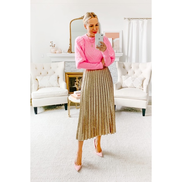 Anthropologie Natalia Sequined Midi Skirt - Picture 9 of 9